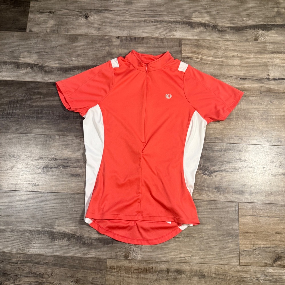 Pearl Izumi 100‎ Select Cycling Jersey Womens Large Coral Pink Bike Shirt
